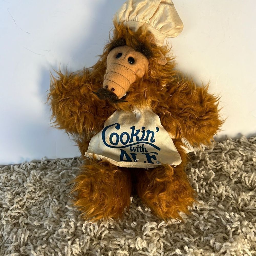 Vtg 1988 Issue Alf Plush "cooking With Alf" Alien Productions Hand Puppet Doll